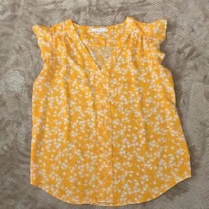 Fun 2 Fun Yellow Floral Blouse
